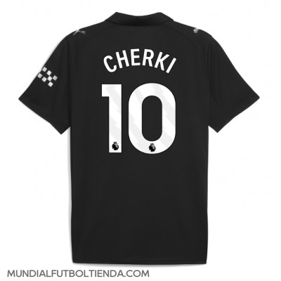 Camiseta Manchester City Rayan Cherki #10 Segunda Equipación Replica 2025-26 mangas cortas Camiseta Manchester City Rayan Cherki #10 Segunda Equipación Replica 2025-26 mangas cortas